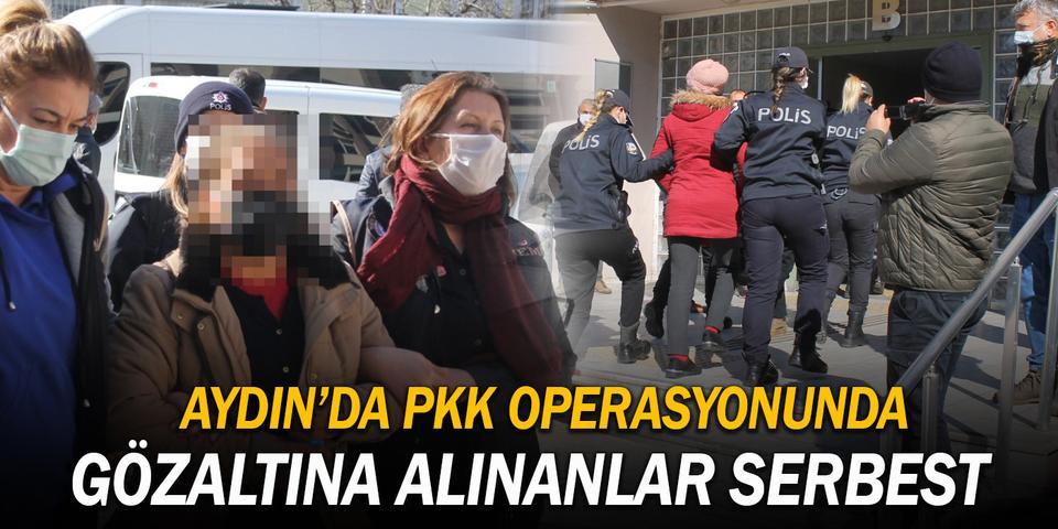 Aydın'da, bölücü terör örgütü PKK/KCK'nın Türkiye'deki kadın çatı yapılanması olan 'TJA'ya yönelik düzenlenen operasyonda gözaltına alınan 13 şüpheliden 6'sı emniyetteki ifadelerinin ardından salverilirken, 7'si sevk edildikleri adliyede çıkarıldıkları mahkemece adli kontrol şartı ile serbest bırakıldı.