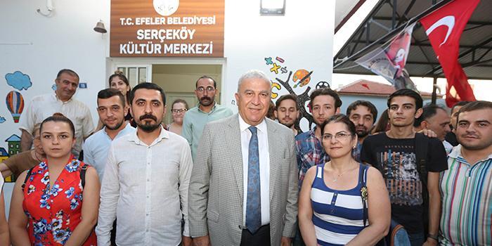 Efeler Belediye Başkanı M. Fatih Atay, yapımı tamamlanan Serçeköy Kültür Merkezi’nin açılışını gerçekleştirdi.