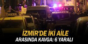 İzmir'in Konak ilçesinde iki aile arasında çıkan pompalı tüfekli kavgada 2'si ağır 6 kişi yaralandı. ( Yusuf Soykan Bal - Anadolu Ajansı )