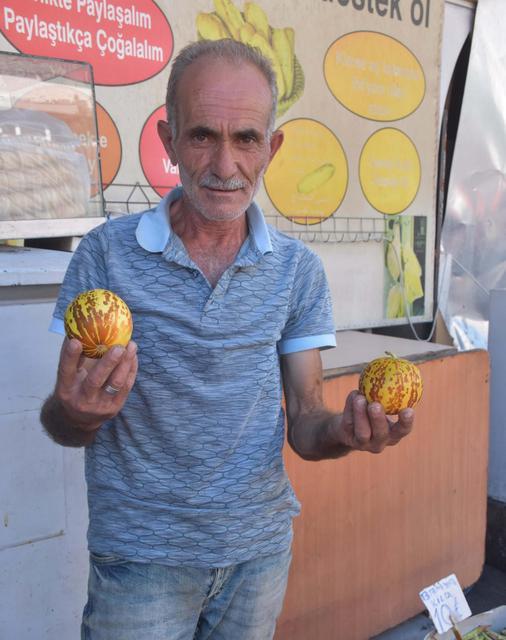 İzmir'in Torbalı ilçesine bağlı Çapak Mahallesi'nde kırlangıç kavunu yetiştiren Akın Tamgacı, büyük talep gören bu ürünün yemek için değil kokusu dolayısıyla tercih edildiğini söyledi.