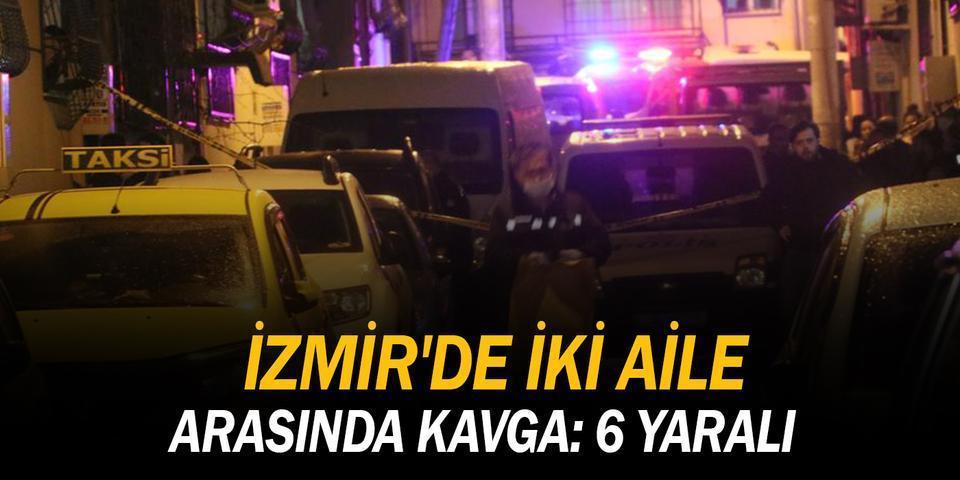 İzmir'in Konak ilçesinde iki aile arasında çıkan pompalı tüfekli kavgada 2'si ağır 6 kişi yaralandı. ( Yusuf Soykan Bal - Anadolu Ajansı )