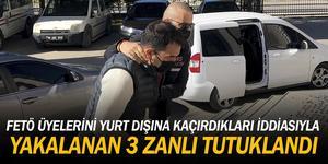 Muğla merkezli 3 ilde düzenlenen operasyonda Fetullahçı Terör Örgütü/Paralel Devlet Yapılanması (FETÖ/PDY) üyelerinin yurt dışına çıkışına yardım ettiği iddiasıyla gözaltına alınan 3 zanlı tutuklandı. ( Ali Rıza Akkır - Anadolu Ajansı )