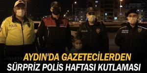 Aydın'ın Nazilli ilçesinde gazeteciler, Türk Polis Teşkilatının 176. kuruluş yıl dönümü ve Polis Haftasını, kavga ihbarı yaparak hazırladıkları sürprizle kutladı.  ( Mehmet Ali Cintosun - Anadolu Ajansı )